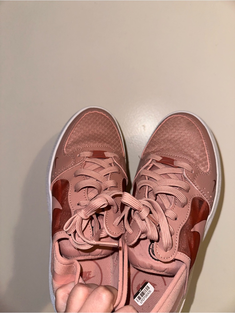 Nike Women's Pink Platform Sneakers - Picture 3 of 3